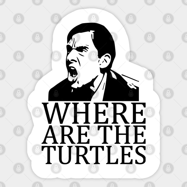 Where Are the Turtles? Sticker by mariansar